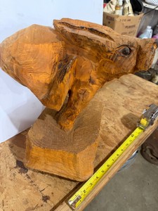 Carved Wood Rabbit
