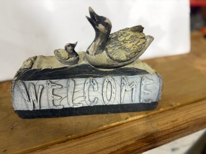 Wood Carved Welcome