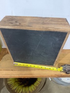 Box with Chalkboard on each side.