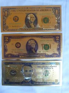 3 Gold Foiled Commemorative Banknotes