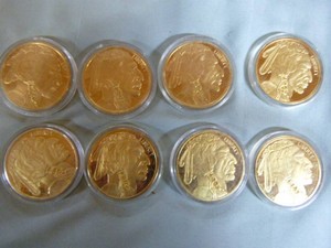 8 Buffalo Indian Head Replica Coins
