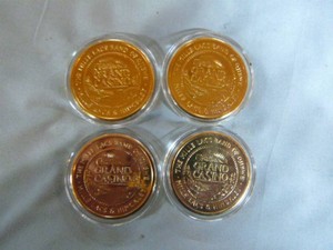 4 Grand Casino 1997 Wildlife Series Collector Coins