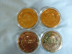 4 Grand Casino 1999 Wildlife Series Collector Coins