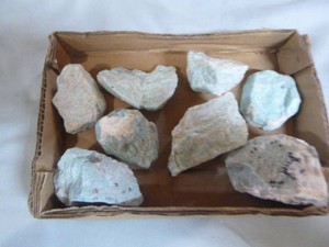 8 Pieces of Rough Amazonite
