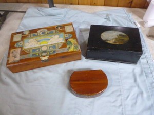 3 Vintage TrinketJewelry Boxes