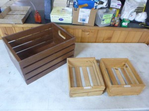 3 Wooden Crates