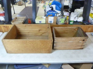 2 Wooden Crates
