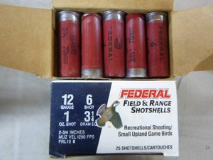 2 Boxes of Federal Field and Range 12 Gauge Shotshells