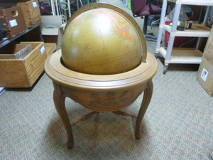 Vintage Brandt Globe in Stand