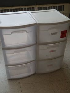 2 STERLITE STORAGE DRAWERS