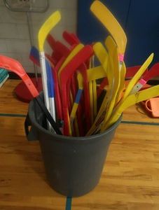 INDOOR PLASTIC HOCKEY STICKS