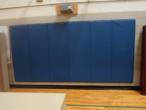 BLUE PADDED GYM BACKBOARDMATT