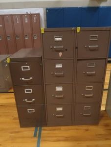 3 METAL FILE CABINETS