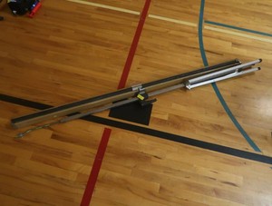 LARGE STAND UPFOLDABLE PROJECTOR SCREEN