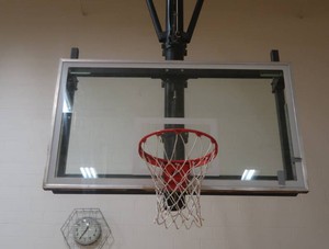 1 REGULATION SIZED HOOP AND BACKBOARD