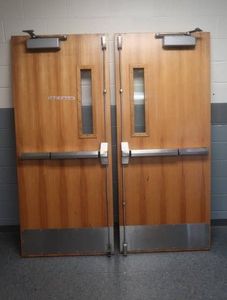 2 GYM DOORS