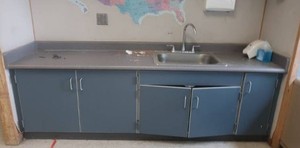 COUNTER TOP SINK AND FAUCET UNIT