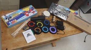 NEW IN BOX ELECTRONIC DRUM  AND ELECTRONIC KEYBOARD