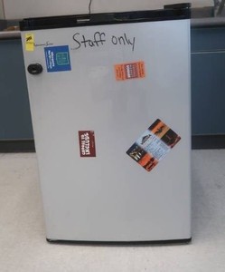 NICE SILVER MINI FRIDGE