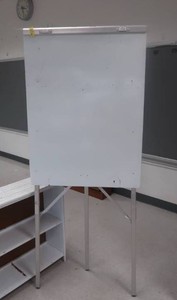 METAL WHITE BOARD AND SHELF