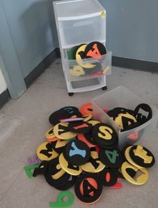 3 DRAWER STERILITE CONTAINER FULL OF POP OUT ABCS