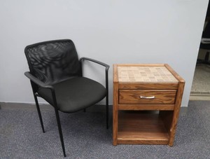 WOODEN SIDE TABLE  CHAIR