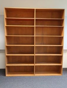 DOUBLE WOOD SHELF