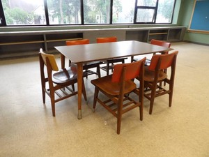 VINTAGERETRO CHAIRS AND TABLE