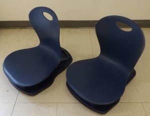 2 VIRCO ZUMA SERIES FLOOR ROCKER CHAIRS.