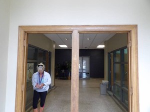 ANTIQUE DOUBLE DOOR WOOD TRIM (ENTRY WAY)