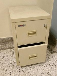 FIRE KING TURTLE 2 DRAWER FILE CABINET