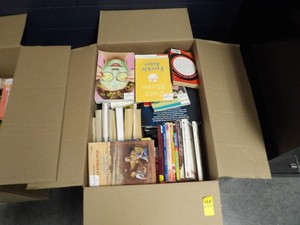 LARGE BOX OF BOOKS