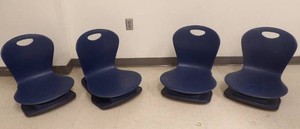 4 VIRCO ZUMA SERIES FLOOR ROCKER CHAIRS