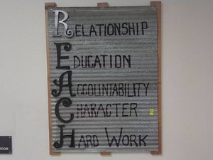 TIN AND WOOD WALL ART