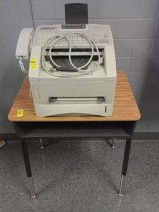 BUSINESS CLASS LASER FAX MACHINE AND TABLEDESK