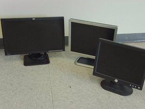 3 ASSORTED COMPUTER MONITORS