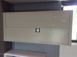 LOCKING SANDUSKY CABINET