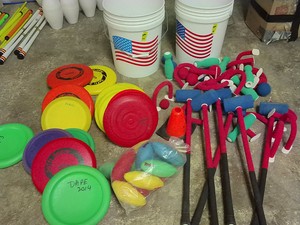 FOAM CROQUET SET - FRISBEESSOFT FRISBEES - FOAM FOOTBALLS