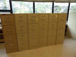 LOT OF 6 HON FILE CABINETS