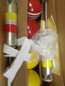 VINTAGE ORIGINAL RING A PIN BOWLING GAME SET