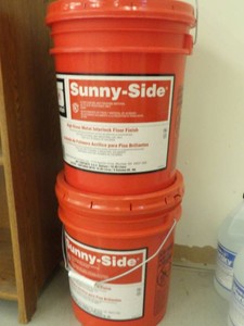 2 5 GAL BUCKETS OF NEW METAL INTERLOCK FLOOR FINISH