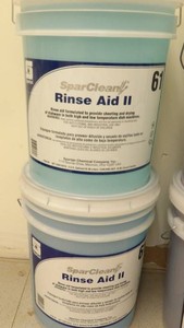 2 BRAND NEW CONTAINERS OF SPARCLEAN 2 RINSE AIDE