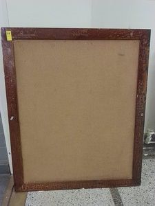 ANTIQUE WOODEN BULLETIN BOARD