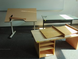 DRAFTING DESK AND OTHER TABLES