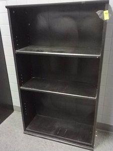 BLACK WOODEN SHELF