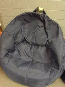 BIG JOE NAVY BLUE BEAN BAG CHAIR