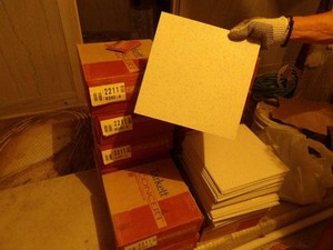 APPROX 16 CASES OF TARKETT ARCHITECTURAL THRU-CHIP TILE