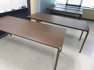 2)  6 FOLDING ICEBERG TABLES