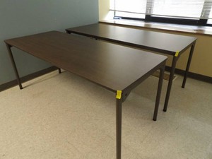2)  6 FOLDING ICEBERG TABLES