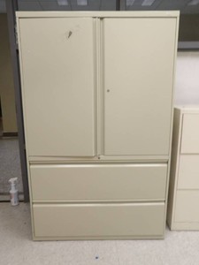HON TALL METAL FILE STORAGE CUPBOARD